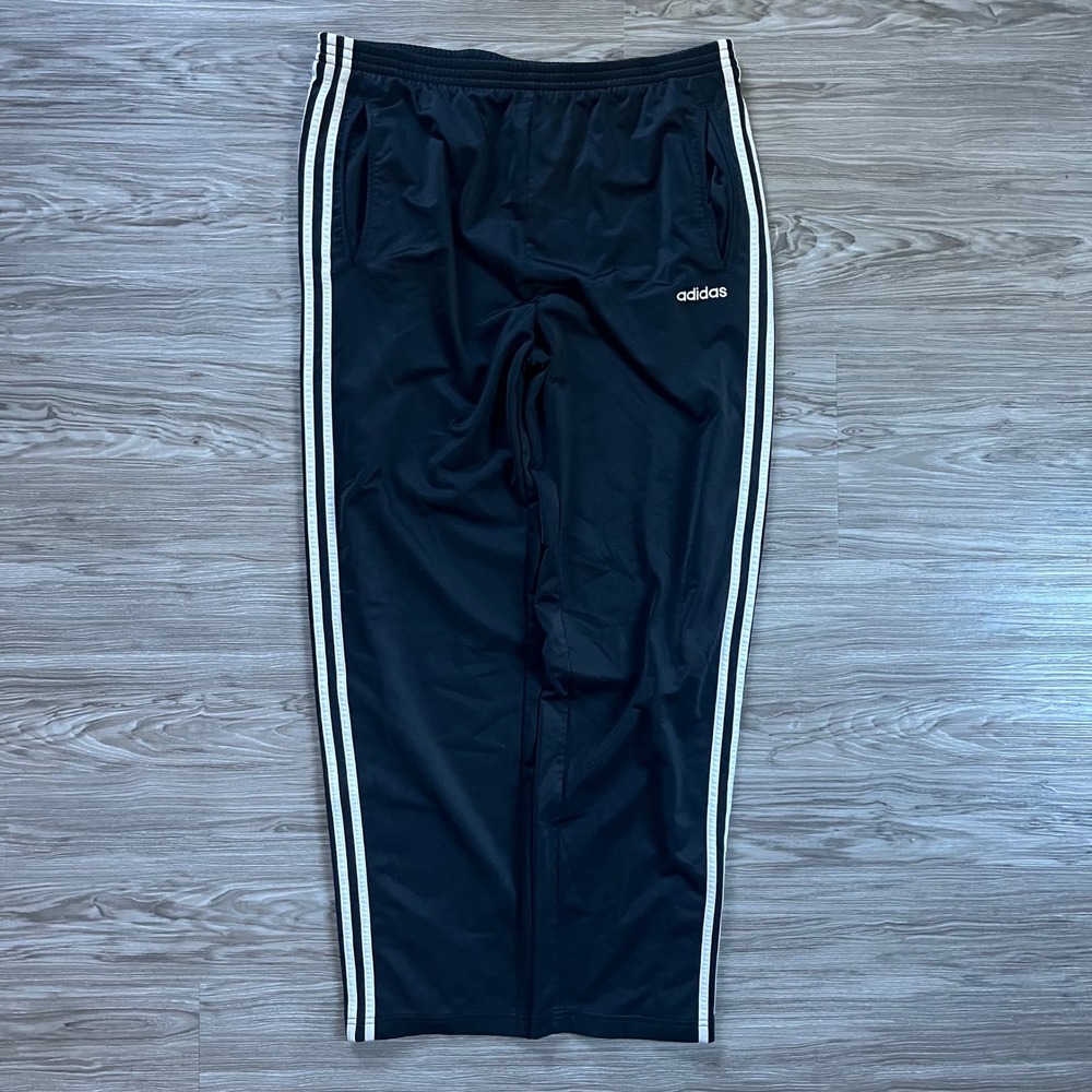 Adidas Adibreak Vintage Snap Breakaway Track Pants Black Mens XL 07328 AL001